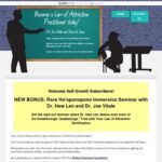 Joe Vitale's Law of Attraction Certification
