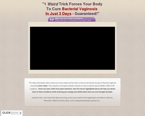 Bacterial Vaginosis No More - BV Presentation