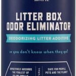 Rocco & Roxie Litter Box Odor Eliminator, Best Natural Urine Deodorizer for Cat Litter Boxes Cats Smell Control, Odor Absorber, Safe for Kitty, 12 oz