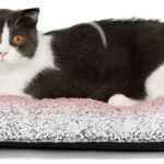 Self Warming Cat Bed Self Heating Cat Dog Mat 24 x 18 inch Extra Warm Thermal Pet Pad for Indoor Outdoor Pets with Removable Cover Non-Slip Bottom Washable Non Electric