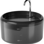 Cat Water Fountain for Cats Indoor: 80oz/2.4L Cat Fountains for Drinking - Quiet Pet Watering Bowls for Cats Inside - Black Kitten Waterer Supplies - for Small and Medium Animals