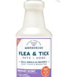 Wondercide - Flea, Tick & Mosquito Spray for Dogs, Cats, and Home - Killer, Control, Prevention, Treatment - with Natural Essential Oils - Pet and Family Safe - Rosemary 16 oz