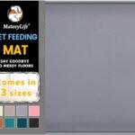 MateeyLife Silicone Cat & Dog Food Mat for Floors Waterproof, Anti-Slip Dog Bowl Mats for Food and Water, Pet Feeding Mats with Lip to Prevent Spills, Pet Placemat for Messy Drinkers to Protect Floors