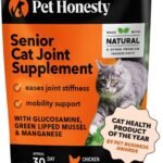 Pet Honesty Cat Hip & Joint Health Crunchy & Creamy Chews - Cat Joint Support Supplement with Glucosamine, Health Supplies & Hip Support for Indoor & Outdoor Cats (Chicken 30-Day Supply)