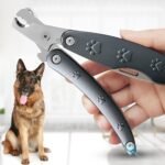 【2024 Upgraded】 Quite Sensitive Dog Nail Clippers Heavy Duty for Thick Nail - Professional Stainless Steel Dog Nail Trimmers with Nail File & Comb, Left-Handed Friendly