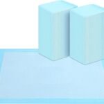 FluffyDream Super Absorbent Waterproof Dog and Puppy Pet Training Pad, Housebreaking Pet Pad,Blue (17.6"x23.6" (50PCS))