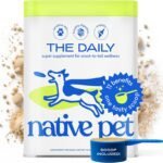Native Pet Dog Vitamins & Supplements - 60 Scoops - 11-in-1 Multivitamin for Dogs with 21 Supplements & Vitamins – Nutritious Food Topper Powder - Pet Health & Puppy Essentials - 60 Scoops