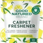 Good Natured Brand | Carpet Freshener & Deodorizer Powder | 31 oz Pet Odor Eliminator for Strong Odor & Pet Urine | Fresh Natural Lemon & Eucalyptus Scent | Safe for Homes with Pets