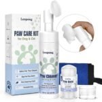 Dog Paw Care Kit- Dog Paw Cleaner for Dogs Large Medium Small XL Breed-Dog Paw Balm for Heals - Repairs & Restores Dry - Cracked Paws & Nose Dog Paw Protector for Pet Foot Washer Care