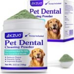 Dog Teeth Cleaning Powder - Dog Dental Powder - Dog Breath Freshener - Targets Tartar & Reduces Plaque & Bad Breath - Teeth Cleaning Made Easy Eliminate - Formulated for Small, Medium, Large Dogs