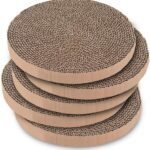 Best Pet Supplies Cat Scratcher Replacement Pads - Cardboard Cat Scratcher Pad, Relieves Stress, Supports Pet Behaviors, 5 Count