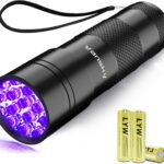 Vansky Black Light UV Flashlight Blacklight 12 LED Urine Detector for Dog/Cat/Pet Urine & Dry Stains and Bed Bug On Carpets/Rugs/Floor,Matching with Pet Odor Eliminator