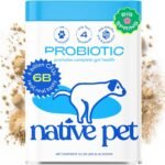 Native Pet Probiotics for Dogs - Dog Probiotics Powder for Digestive Health, Gut Support, & Immune Boost – Vet-Formulated Powder for Maximum Potency with Digestive Enzymes & Prebiotics - 60 Scoops
