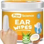 Dog Ear Cleaner Wipes – Finger Wipes for Dogs – Cleaning, Soothing, and Deodorizing Itchy Ears – Pet Ear Relief Solution