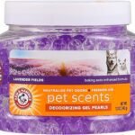 Arm & Hammer Air Freshener Gel - Pet Odor Eliminator with Baking Soda - Odor Absorbing Gel Beads for Cats & Dogs - Pet Deodorizer and Air Neutralizer for Home - Natural Freshness Lavender Fields 12 oz