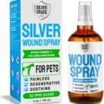 SILVER GRADE Wound Spray for Pets ● Colloidal Silver Wound and Skin Care for Dogs & Cats ● Helps with Rashes, Hot Spots, Itch, Scratching, Skin Irritation, Bites & Burns ● Safe if Licked (4 oz)