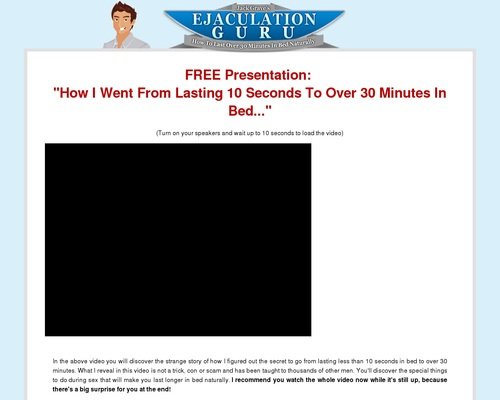 Ejaculation_Guru - Breakthrough Sales Video For Last Longer Niche