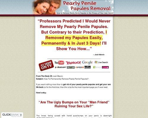 Pearly Penile Papules Removal - Brand New Market ~ HOT