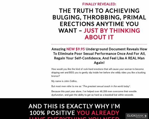 The ED Bible - Naturally Put An End To Erectile Dysfunction For Less Than $10