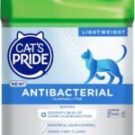 Cat's Pride New Antibacterial Cat Litter: Destroys 99.9% of Odor-Causing Bacteria - Powerful Odor Control - Premium Lightweight Clumping Litter - Scented, 12 Pounds