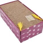 PEEKAB Cat Scratcher Cardboard Wide Scratching Board Reversible Corrugate Cat Scratch Pad with Box Catnip Included Large 3PCS