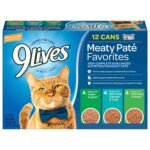9Lives Paté Favorites Wet Cat Food Variety Pack, 5.5 Ounce (Pack of 12)