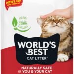 WORLD'S BEST CAT LITTER Multiple Cat Unscented, 15-Pounds - Natural Ingredients, Quick Clumping, Flushable, 99% Dust Free & Made in USA - Long-Lasting Odor Control & Easy Scooping