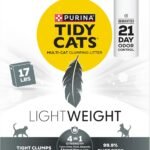 Purina Tidy Cats Multi Cat, Low Dust, Clumping Cat Litter, LightWeight 4-in-1 Strength - 17 lb. Box