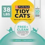 Purina Tidy Cats Free and Clean Unscented Cat Litter - 38 lb. Box