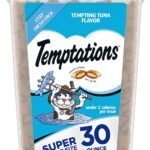 Temptations Classic Crunchy and Soft Cat Treats Tempting Tuna Flavor, 30 oz. Tub