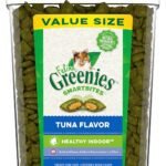 Greenies Feline Smartbites Healthy Indoor Cat Treats, Tuna Flavor, 16 oz. Tub