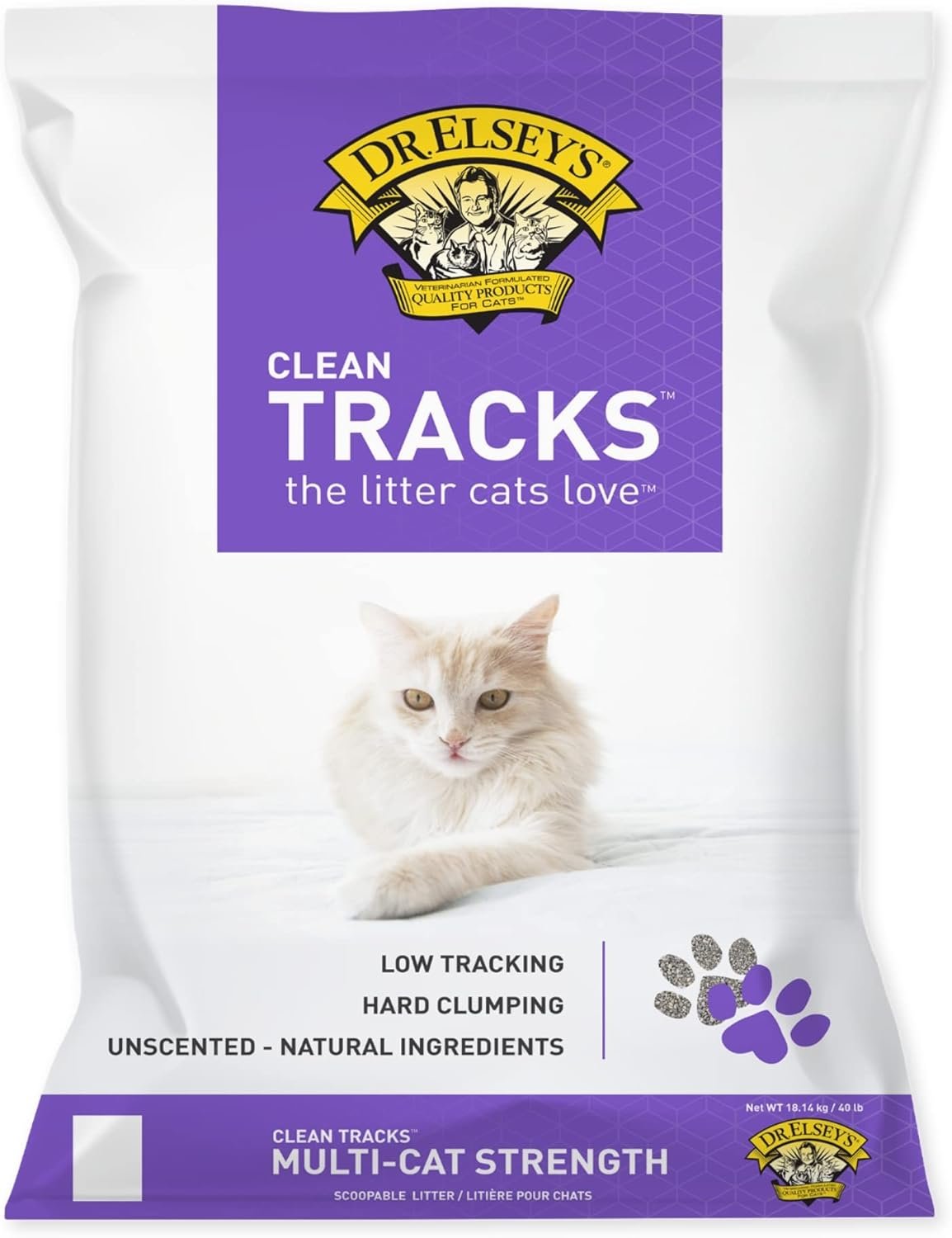 Dr. Elsey's® Clean Tracks Clumping Clay Cat Litter 40 lb. Bag