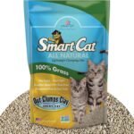 SmartCat All Natural Clumping Cat Litter, 20 Pound (320oz 1 pack) - Alternative to Clay and Pellet Litter - Chemical and 99% Dust Free - Unscented and Lightweight
