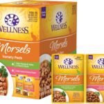 Wellness Healthy Indulgence Morsels Adult Wet Cat Food, Natural, Protein-Rich, Grain-Free, 3 Ounce Pouch, 8 Pack, (Morsels Variety Pack)