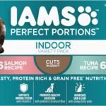 IAMS Perfect Portions Indoor Adult Wet Cat Food Cuts in Gravy Variety Pack, Salmon and Tuna Recipes, 2.6 oz. Easy Peel Twin-Pack Trays (12 Count, 24 Servings)