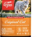 ORIJEN Grain Free High Protein Premium Dry Cat Food Original Recipe, 12lb Bag