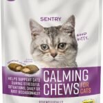 Sentry Calming Chews for Cats, Calming Aid Helps to Manage Stress & Anxiety, With Pheromones That May Help Curb Destructive Behavior & Separation Anxiety, Calming Health Supplement for Cats, 4 oz.