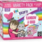 Weruva B.F.F. OMG - Best Feline Friend Oh My Gravy!, Rainbow A Gogo Variety Pack! Cat Food, 3oz Pouch (Pack of 12)